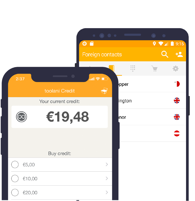 appli toolani pour appeler à l'étranger